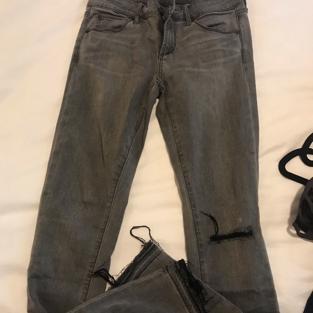 Articles of Society grey distressed jeans